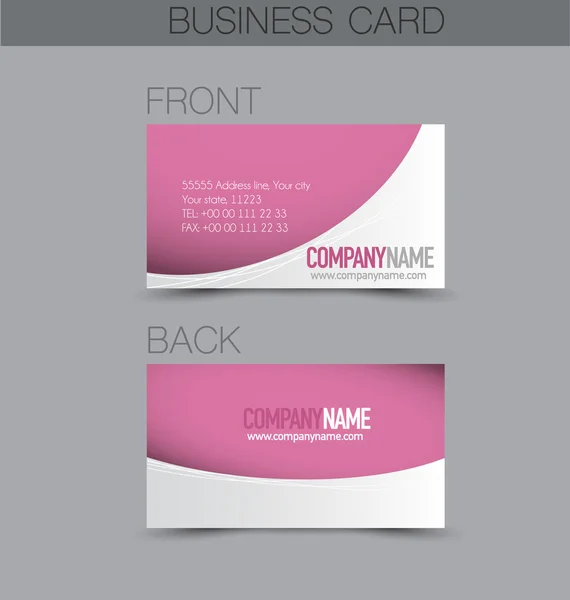 Business card templates set — Stock Vector