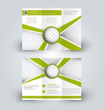 Trifold brochure mock up design template