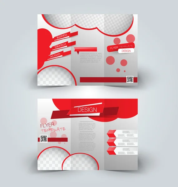 Trifold brochure mock up design template — Διανυσματικό Αρχείο