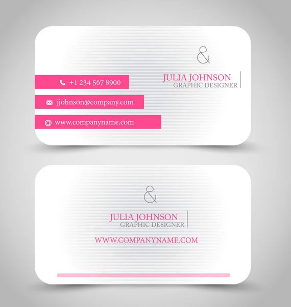 Business Card Set template. — Stock Vector