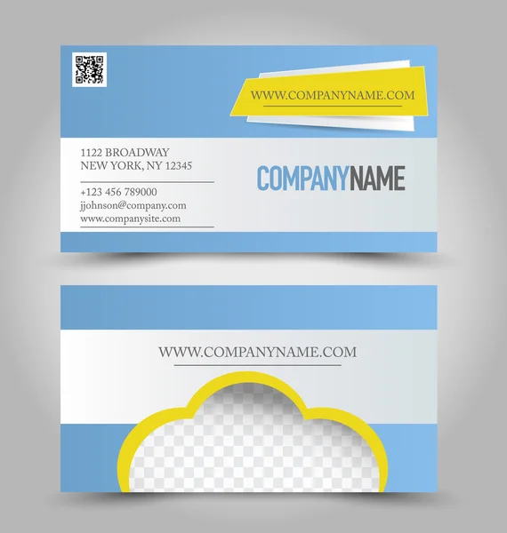 Business Card Set template. — Stock Vector