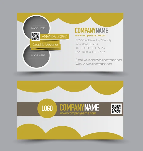 Business Card Set template. — Stock Vector