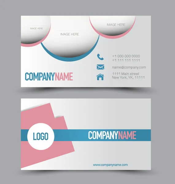 Business Card Set template. — Stock Vector