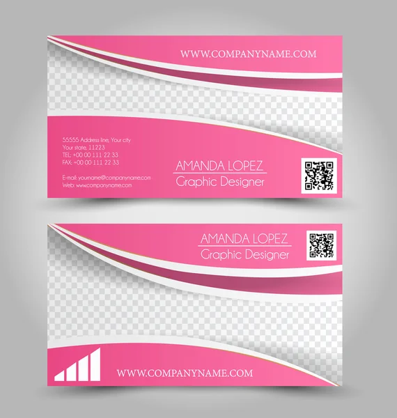 Business Card Set template. — Stock Vector