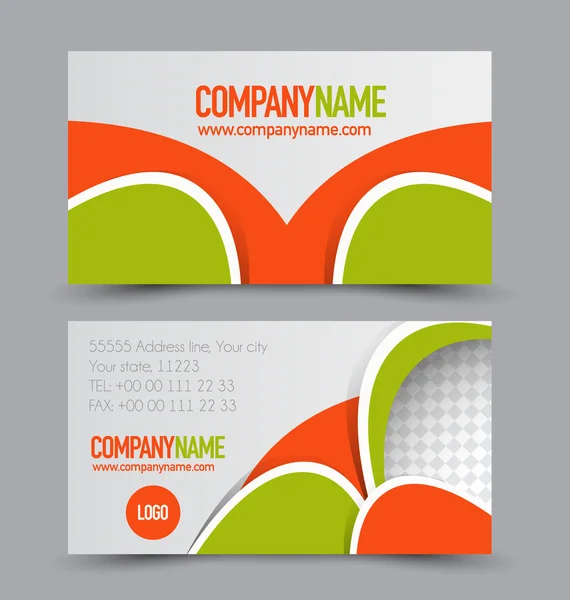 Business Card Set template. — Stock Vector