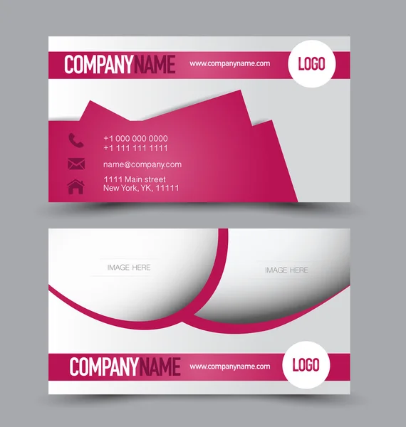 Business Card Set template. — Stock Vector