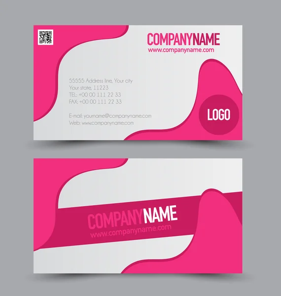 Business Card Set template. — Stock Vector