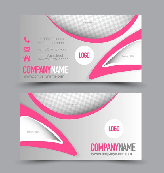 Business Card Set template. — Stock Vector