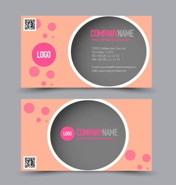 Business Card Set template. — Stock Vector