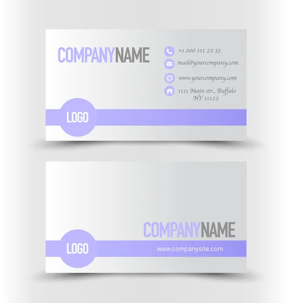 Business Card Set template. — Stock Vector