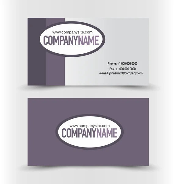 Business Card Set template. — Stock Vector