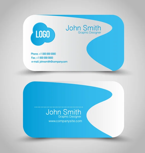 Templat Business Card Set . - Stok Vektor