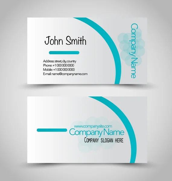 Templat Business Card Set . - Stok Vektor