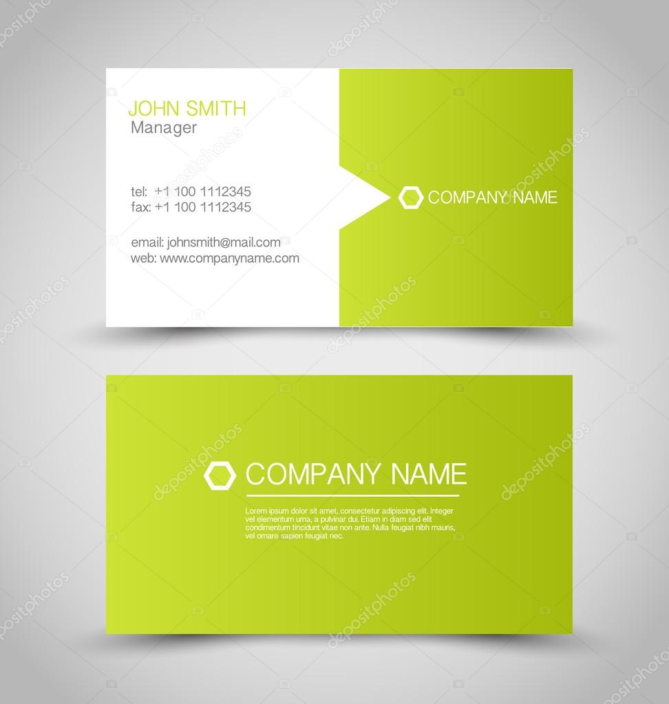 Business Card Set template.