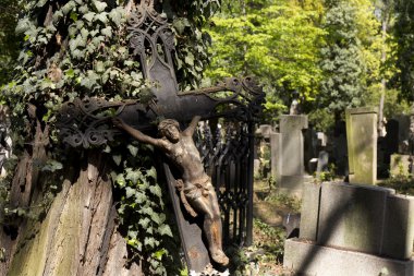 Tarihi İsa üzerinde bahar gizem eski Prag Mezarlığı, Çek Cumhuriyeti