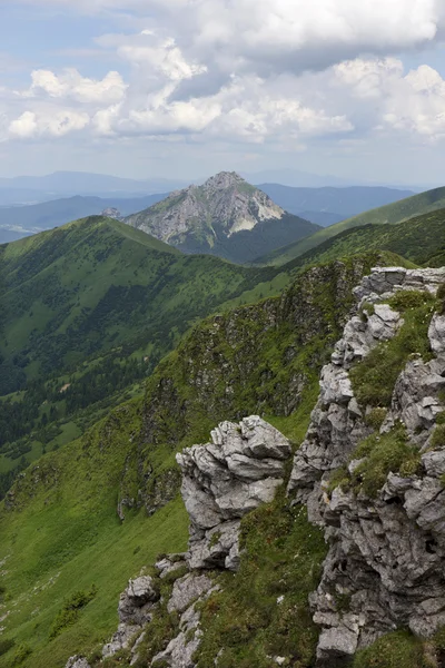 Big Rozsutec, el pico alto en las montañas Little Fatra en Eslovaquia —  Fotos de Stock