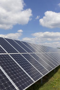 Çayır çiçekli yaz Solar Power Station 