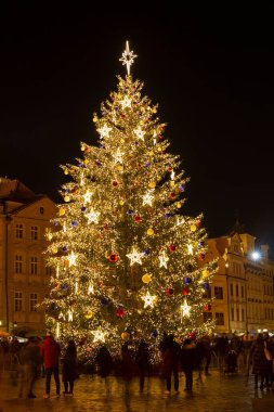 Eski Şehir Meydanı, Prag, Çek Cumhuriyeti 'nde Noel Günü