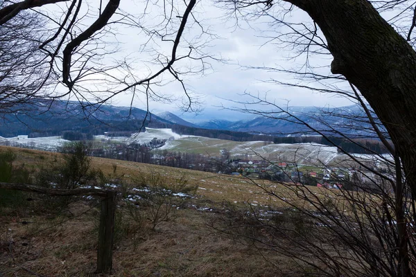 Snowy North Bohemia Landscape Jizera Mountains Czech Republic — Stock Photo, Image