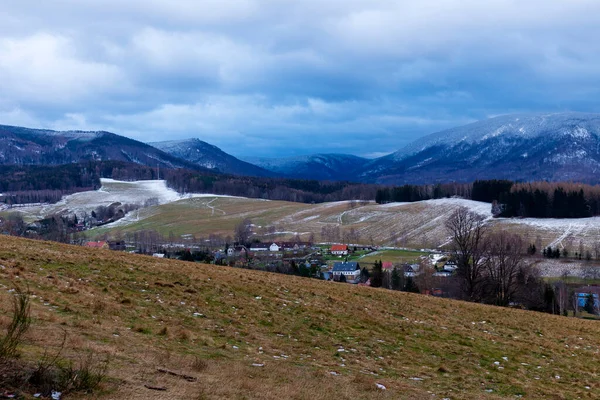 Sněžná Severní Čechy Jizerské Hory Česká Republika — Stock fotografie