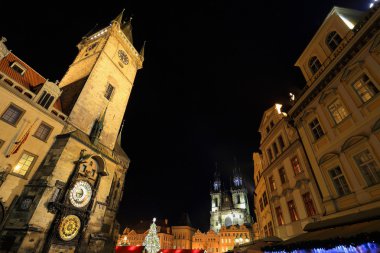 Eski Şehir Meydanı, Prag, Çek Cumhuriyeti 'nde Noel Günü