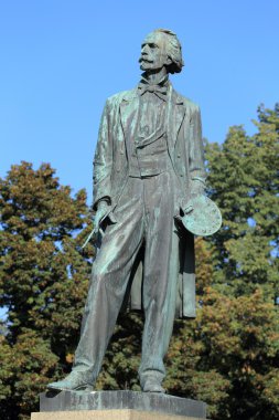 Heykel çek ressam Josef Manes, Prag