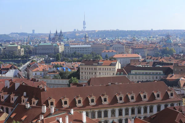 Kijk op de herfst Prague City, Tsjechië — Stockfoto