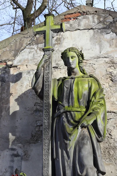 Скульптура від старого Празьке кладовище, Чеська Республіка — стокове фото