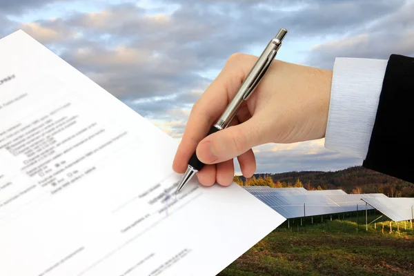 The Signature of Business Contract — Stock Photo, Image