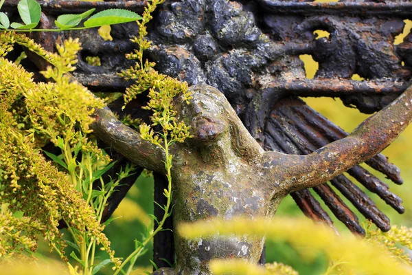 Jesus on the old village Cemetery, Czech Republic — Stock Photo, Image