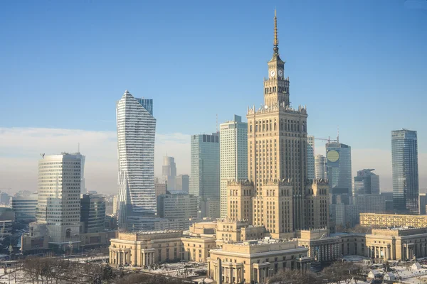 Skyine / vue sur le paysage urbain de Varsovie, Pologne — Photo