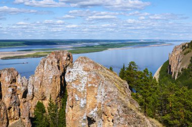 Lena Pillars, viewpoint clipart