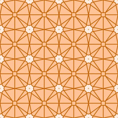 Japon Geometrik Yıldız Vektörü Kusursuz Desen