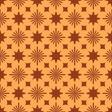 Japon Yıldız Motif Vektörü Kusursuz Desen