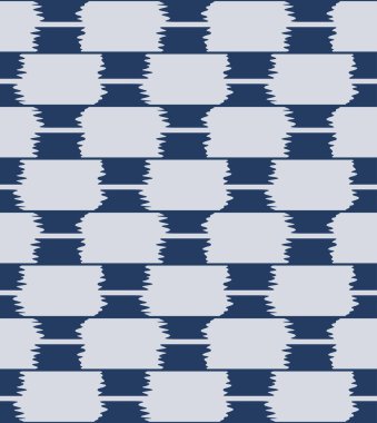 Japon Çizgili Ekoseli Vektör Kusursuz Desen