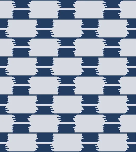 Japanese Stripe Plaid Vector Seamless Pattern — Stock Vector