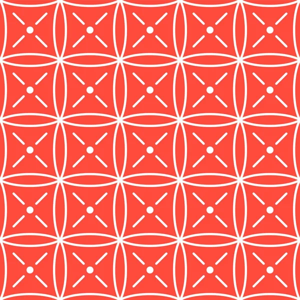 Japanese Geometric Embroidery Vector Seamless Pattern — 스톡 벡터