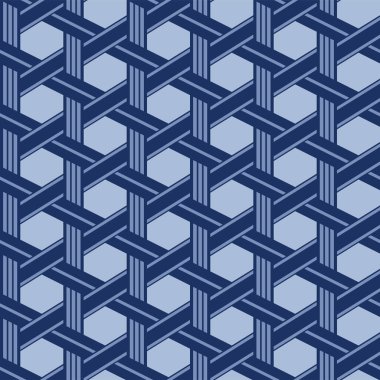 Japon Altıgen Dokuma Vektörü Kusursuz Desen