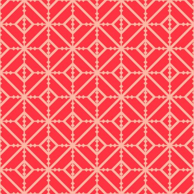 Japon Kızıl Elmas Meydanı Vektörü Kusursuz Desen