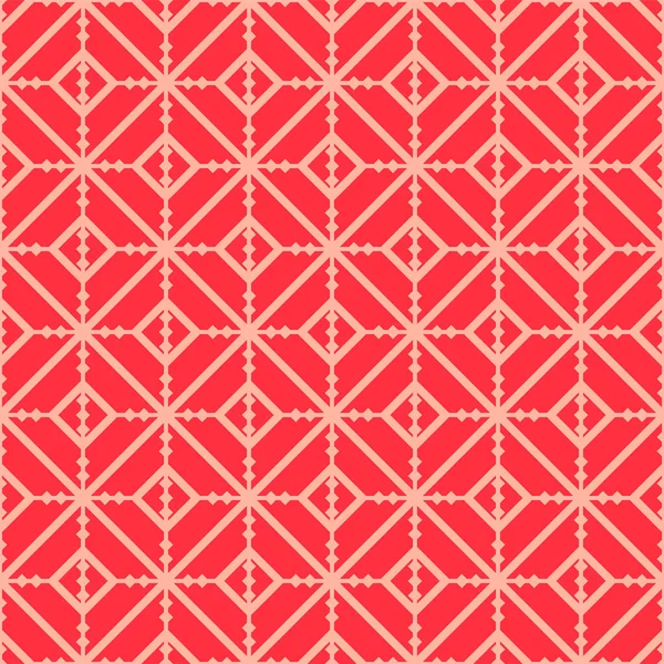 Patrón Sin Costura Cuadrado Diamante Rojo Japonés — Archivo Imágenes Vectoriales