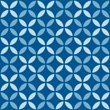 Japon Çemberi Çiçek Vektörü Kusursuz Desen