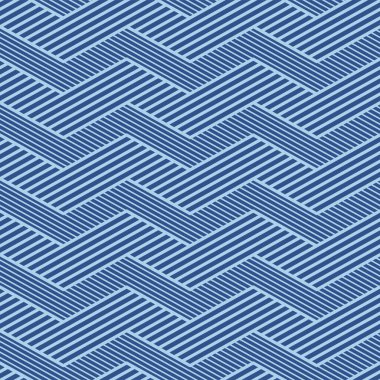 Japon Zigzag Çizgili Vektör Kusursuz Desen