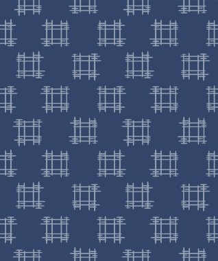 Japon Kabile Meydanı Motif Vektörü Kusursuz Desen