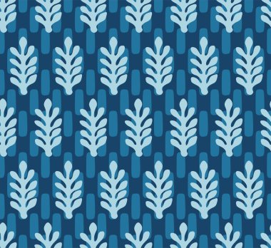 Japon Hint Yaprak Vektörü Kusursuz Desen