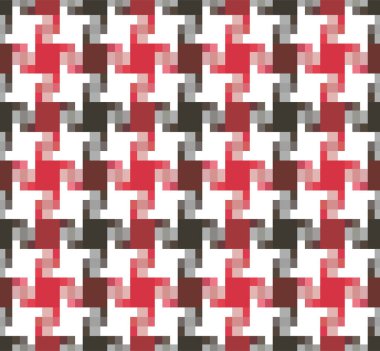 Japon Geometrik Dönüşlü Ekose Vektör Kusursuz Desen