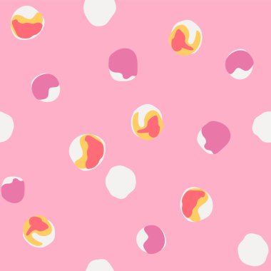 Japon Pamuk Topu Çiçek Vektörü Kusursuz Desen