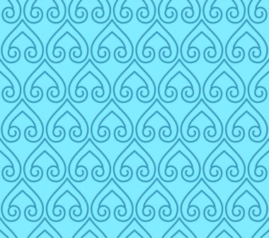 Thai Çakışan Petal Vektörü Kusursuz Desen