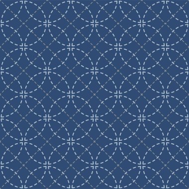 Japonların Çakışan Çember Vektörü Kusursuz Desen