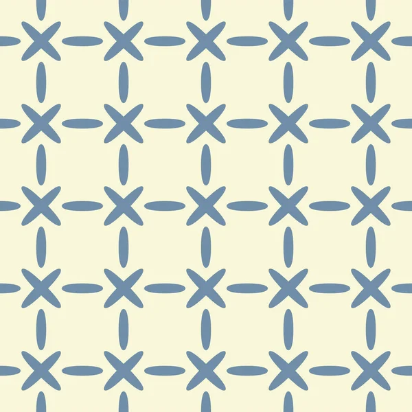 Japanese Stitch Plaid Vector Seamless Pattern — 스톡 벡터