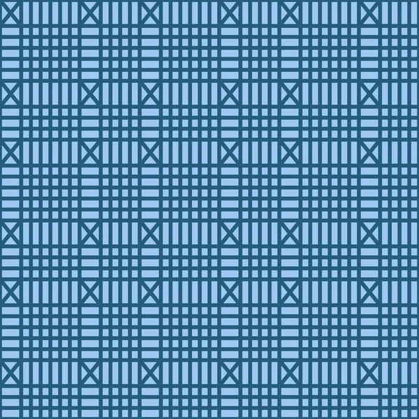 Japanische Geometrische Weave Line Vector Seamless Pattern — Stockvektor
